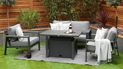 Supremo Melbury Lounge Set with Height Adjustable Table